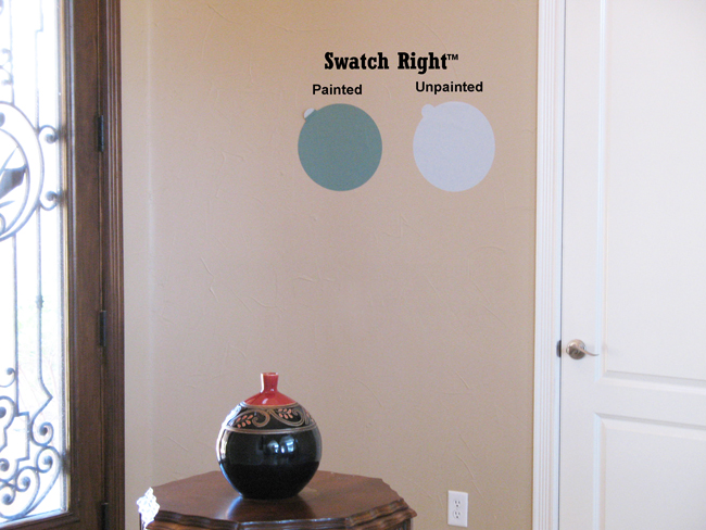 See color with YOUR wall's texture - not a sample board's.