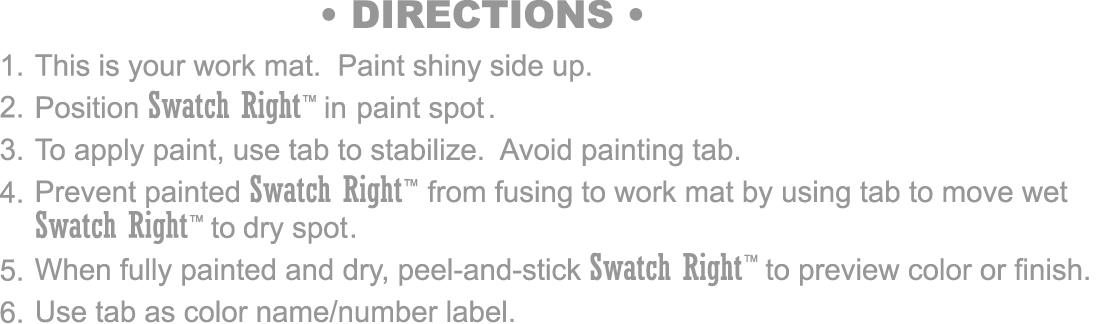 paint color testing decal instructions
