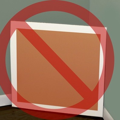 No White Border on Paint Samples