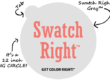 Swatch Right Paint-Peel-and-Stick Paint Color Sample Decal