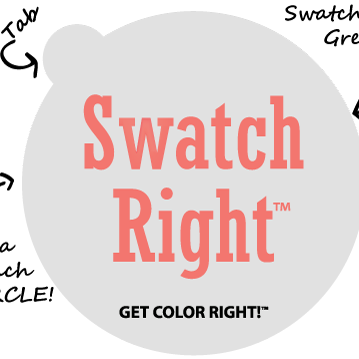 Swatch Right Paint-Peel-and-Stick Paint Color Sample Decal