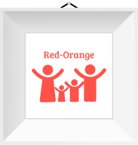 YR Red-Orange Hue Family